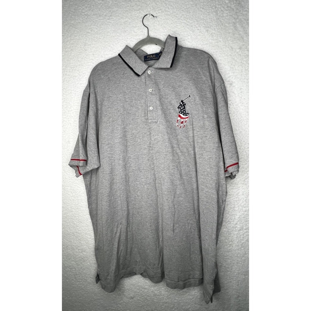 Polo Ralph‎ Lauren Men's Big Pony USA Sz 2XL Large and Tall Preppy Casaul